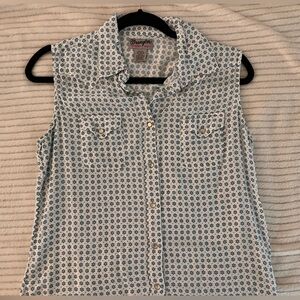 (3/$20) Wrangler sleeveless pearl snap